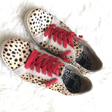 Dolce Vita Spotted Red Lace Tennis Shoes- Size 6.5 (see notes)