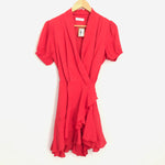 Vestique Red Ruffle Wrap Dress NWT- Size S