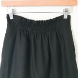 J Crew Black Elastic Waist Skirt- Size 2