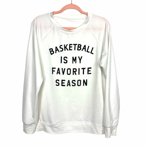 No Brand Basketball is My Favorite Season Thin Sweatshirt Top- Size L