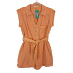 Entro Peach Sunny Forever Belted Romper NWT- Size S (sold out online)