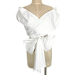 New York & Company White Wrap Top NWT- Size XL (sold out online)