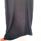Abercrombie & Fitch Black Ribbed Front Slit Skirt NWT- Size M