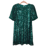 Vine & Love Hunter Green Sequin Dress NWT- Size S