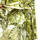 Chicways Palm Print One Shoulder Maxi with Shorts and High Slit- Size M (sold out online)