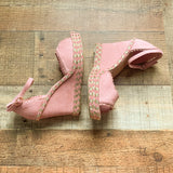 Bamboo Open Toe Wedges- Size 7 (GREAT CONDITION)
