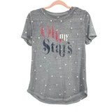 Maurice's Oh My Stars Grey Tee- Size S