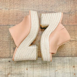 Oasis Society Tan Rope Platform Sandal- Size 6.5