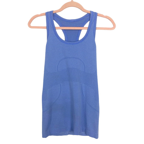 Lululemon Blue Striped Racerback Tank- Size ~S (see notes)