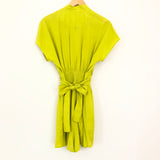 Maeve Neon Green Button Snap Romper- Size 2