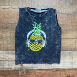 Mish Boys Black Tie Dye with Pineapple Tank Top- Size 18M