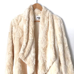 Jack by BB Dakota Cream Faux Fur Coat- Size XS