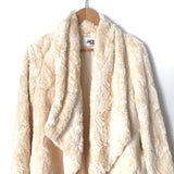 Jack by BB Dakota Cream Faux Fur Coat- Size XS