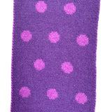 Nordstrom Purple Polka Dot Wool Blend Scarf