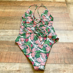 Nua Palm Print One Piece NWT- Size M