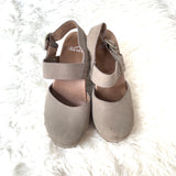 Dansko Grey Leather Clog Heel- Size 7