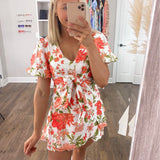 Do+Be Orange Floral Skirt NWT- Size S (we have matching top)