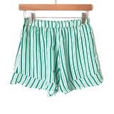 Lovers + Friends Green and White Striped Two Piece Short Set- Size S (SOLD AS SET)