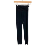 Offline by Aerie Black with Wrap Ruffle Waistband Leggings- Size S (24.5” Inseam)