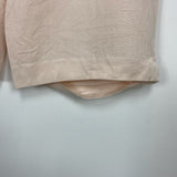 Club Monaco Blush Pleated Cropped Pants part hem undone- Size 12 (Inseam 21")