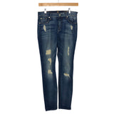For All Man Kind The Ankle Skinny Distressed Jean- Size 26 (Inseam 28")