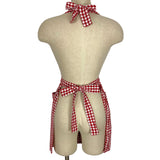 No Brand Red/White Checkered Apron