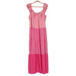 English Factory Pink Tiered Maxi Dress- Size XL (see notes)