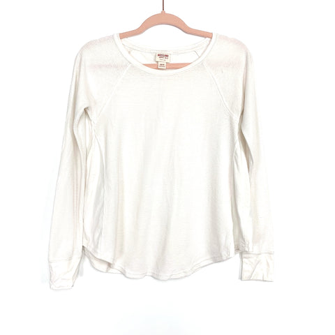 Mossimo Cream Thermal Top- Size XS