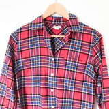 J Crew Plaid Button Up Top- Size XS