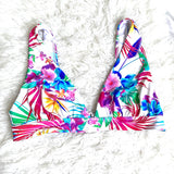 Fig Leaves Floral Bikini Top- Size 18 (TOP ONLY)