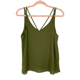 Topshop Olive with Double Straps Cami- Size 6