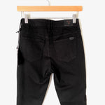 Jen 7 by 7 for all Mankind Black Eyelet Hem Skinny Jeans NWT- Size 2 (Jana Inseam 26”)