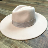 Brixton Blush Pink Wool Hat- Size S (56CM)