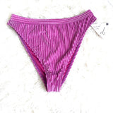 Dippin' Daisy's Revibe Purple Velour Bikini Bottoms NWT- Size 1X