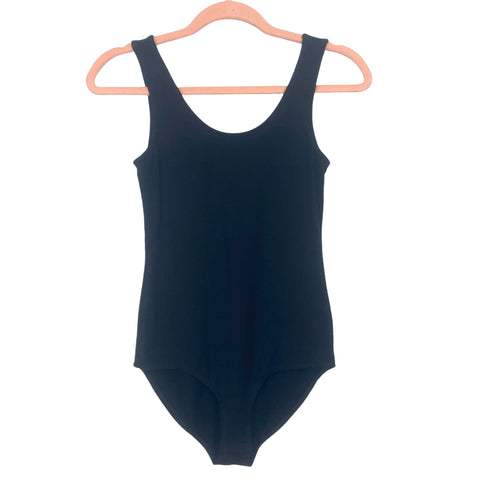 Gibson Look Black Round Neck Bodysuit NWT- Size XXS