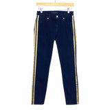 Juicy Couture Gold Side Stripe Straight Crop Jeans- Size 27 (Inseam 28")