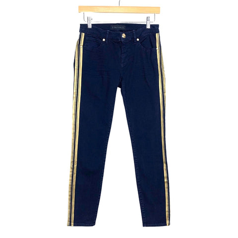 Juicy Couture Gold Side Stripe Straight Crop Jeans- Size 27 (Inseam 28")