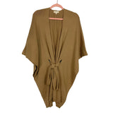 Promesa Camel Belted Poncho Cardigan Sweater- Size S/M