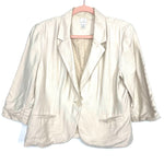 Lauren Conrad Cream Cinched Sleeve Fitted Blazer- Size 16 (Juniors XL)