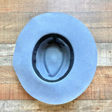 Glitzy Bella Blue Adjustable Inner Tie Wool Hat (LIKE NEW)