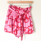Gibson Print Two Piece Short Set- Size XXS Petite