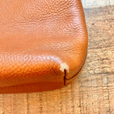 Madewell Camel Handbag with J Crew Black/Cream Strap (see notes)