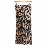 Sanctuary Animal Print Pleated Midi Skirt NWT- Size XS