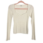 Wilfred Cream Ribbed Sweater- Size M