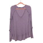 We the Free Purple Flowy Long Sleeve Top- Size XS