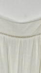 Amaryllis Ivory Linen Tiered Dress with See Through Detail- Size XL