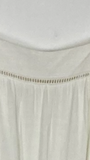 Amaryllis Ivory Linen Tiered Dress with See Through Detail- Size XL