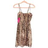 Xhilaration Animal Print/Gold Dress NWT- Size XS