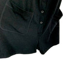 Smash + Tess Black Button Front with Tie Straps Overalls Romper- Size XS