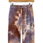 Forever 21 Purple/Peach/Brown Tie Dye Crop Tee and Jogger Set- Size S
